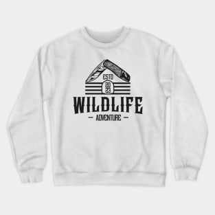 cabin life and knife Crewneck Sweatshirt